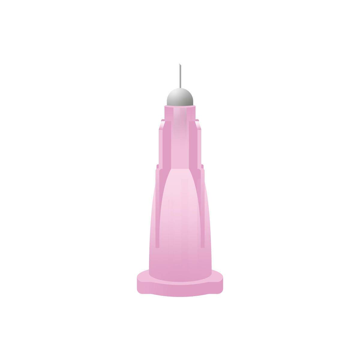 Microaguja Meso-relle rosa de 32 g y 2,5 mm para microterapia