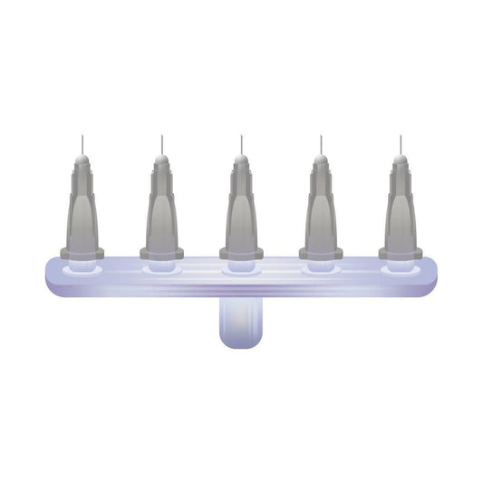 Inyector multiusos Meso-relle gris de 27 g y 4 mm x 5
