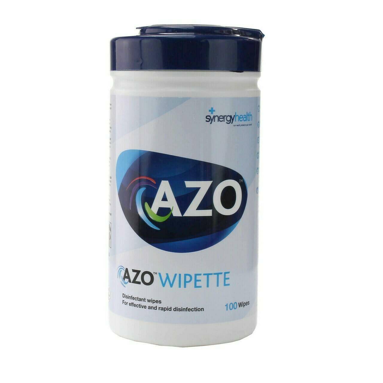 Azo Wipettes Toallitas bactericidas para superficies duras x 100