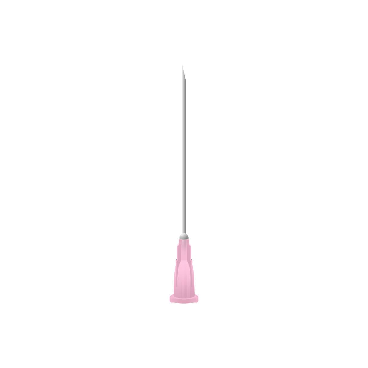 Agujas Microlance BD de 2 pulgadas y 18 g de color rosa