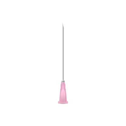 Agujas Microlance BD de 2 pulgadas y 18 g de color rosa