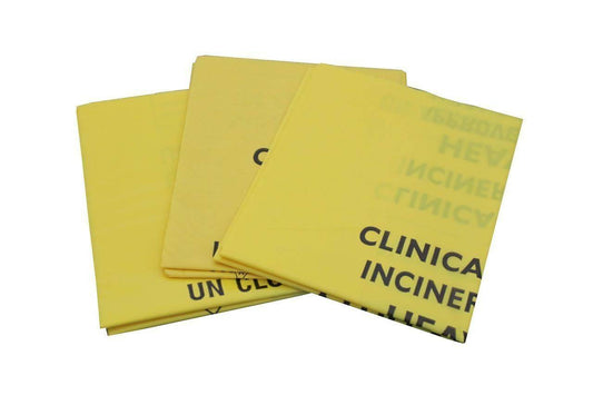 Saco Desechos Clínicos Mediano Amarillo 20 litros x 50