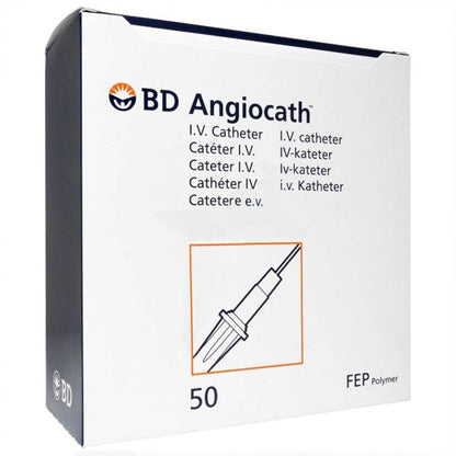 Catéter intravenoso BD Angiocath de 16 g, 1,8 pulgadas, 147 ml/min