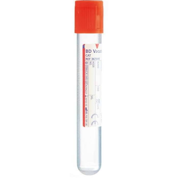 Tubos de extracción de sangre roja de suero BD Vacutainer de 10 ml