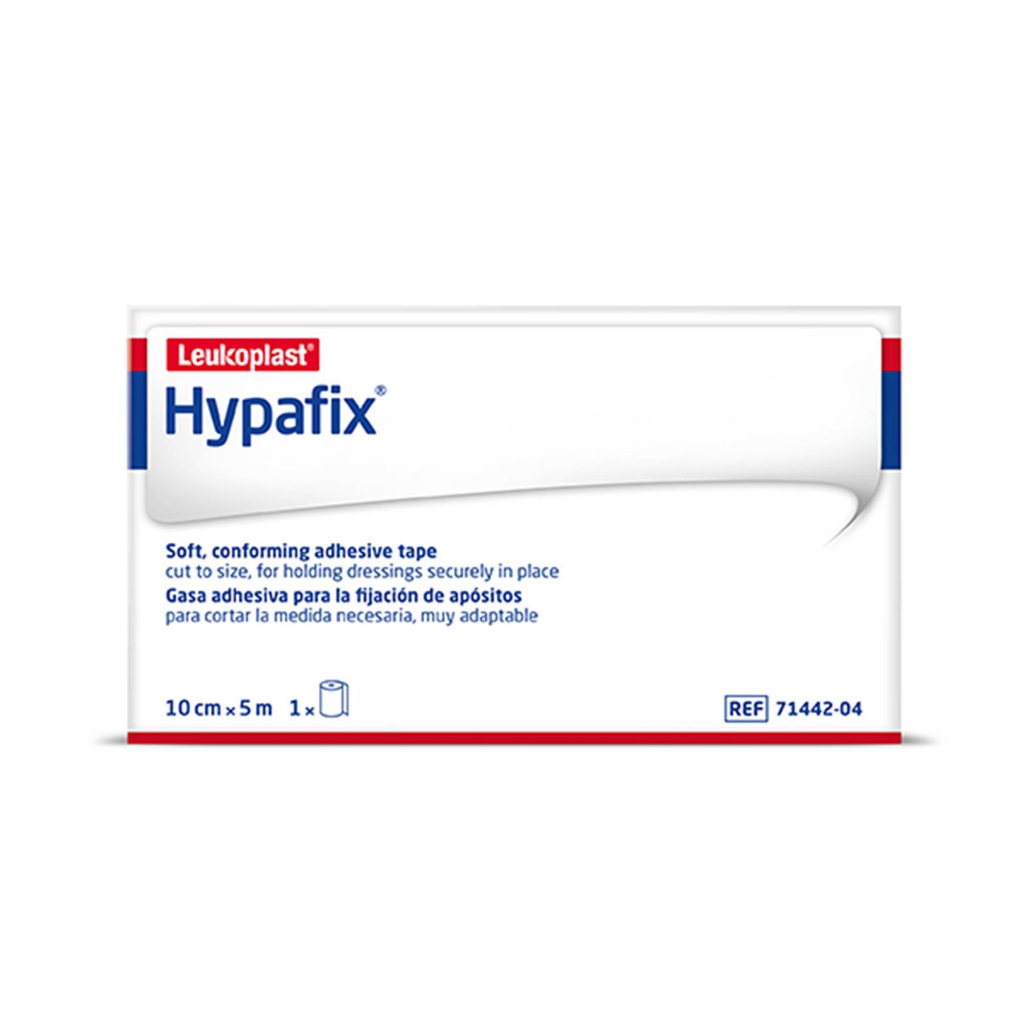 Cinta adhesiva de retención de apósito Hypafix de 10 cm x 5 m