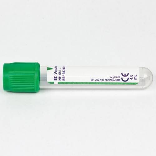 Tubo de heparina sódica BD Vacutainer de 4 ml