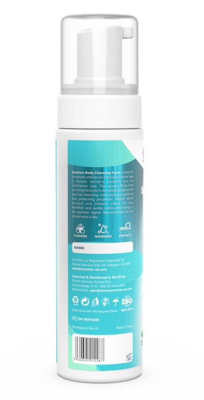 Espuma Limpiadora Corporal Sin Enjuague Omnitex 200ml