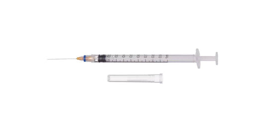 1ml 23g 1 inch Safety Needle and Syringe ClickZip - UKMEDI