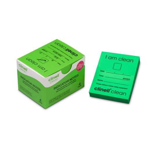 Notas Indicadoras Clinell Caja Verde de 4 x 250 Notas