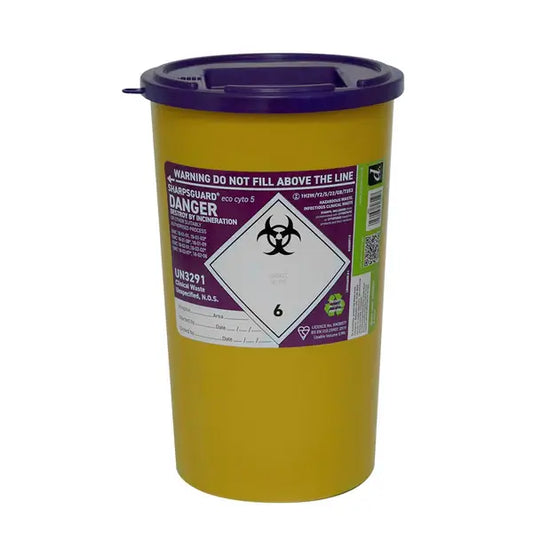 5 Litre Sharpsguard Purple Cyto Sharps Bin