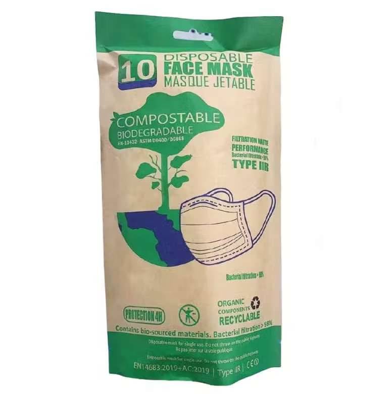 Mascarillas faciales compostables Pack de 10