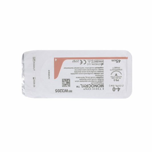 Sutura Monocryl 16 mm 45 cm 4-0 1,5 Sin teñir