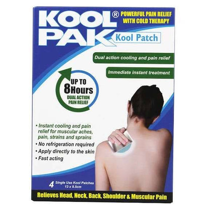 Paquete de 4 parches refrescantes KoolPak