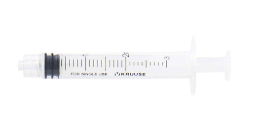 Jeringa desechable Luer Slip de 2/3 ml