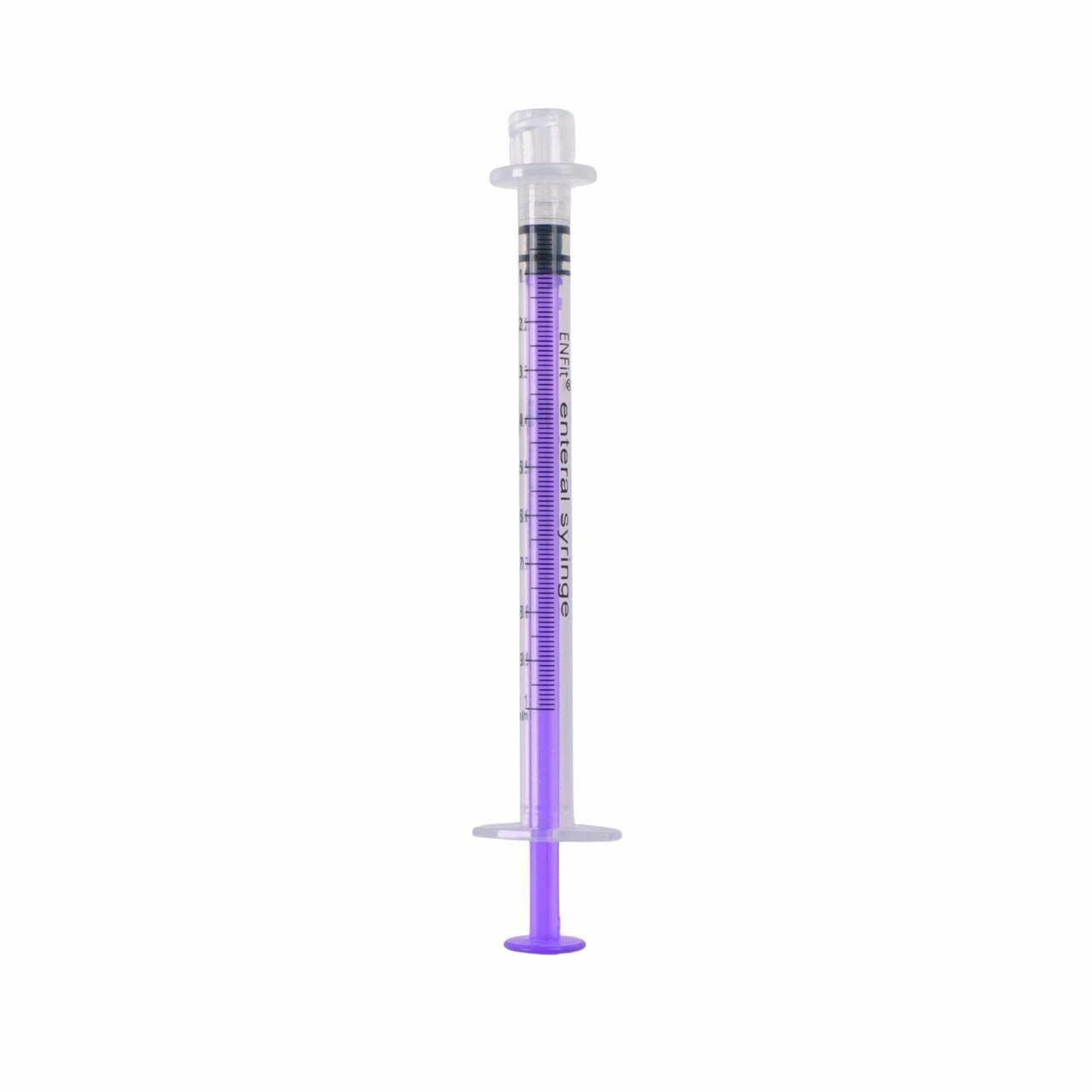 Jeringa de dosis baja de medicamento ENFIT de 1 ml