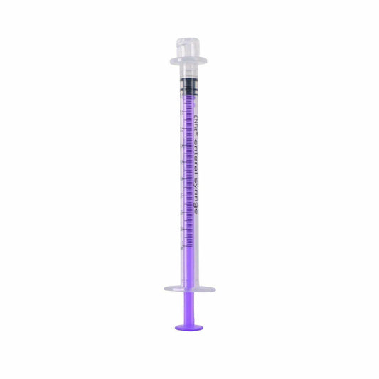 Jeringa de dosis baja de medicamento ENFIT de 1 ml
