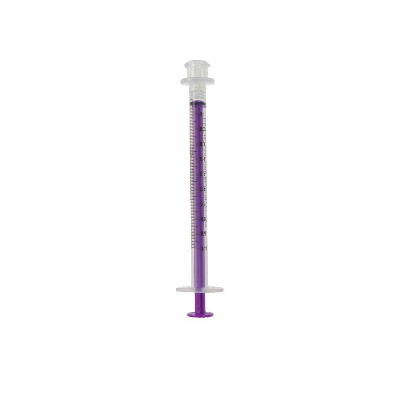 Jeringa de dosis baja reutilizable ENFIT de 1 ml