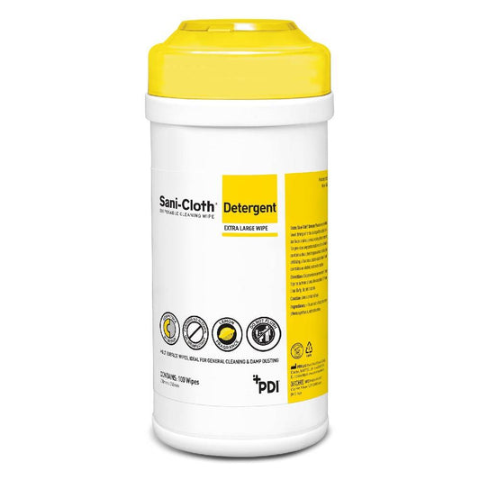 PDI Super Sani-Cloth Toallitas de Limpieza Desechables Tubo de 100