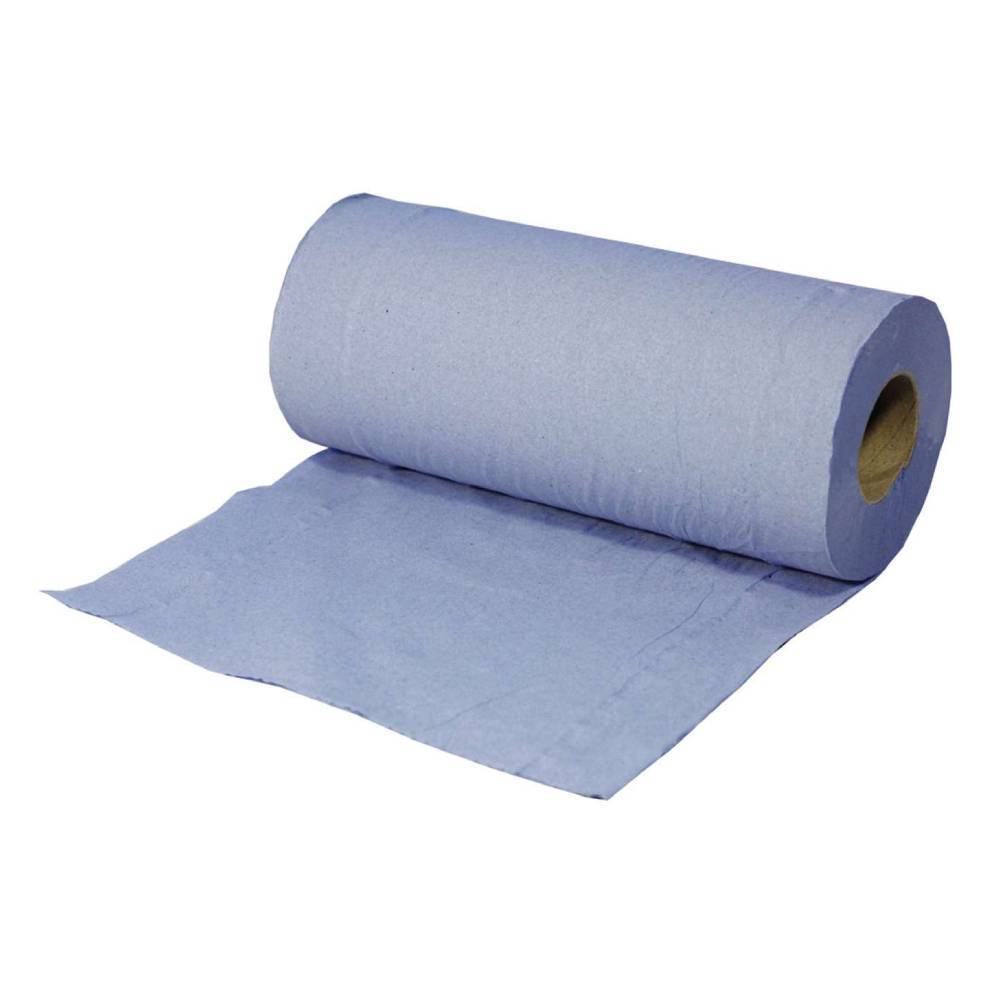 Rollo higiénico de 2 capas de 25 cm x 40 m, reciclado, azul