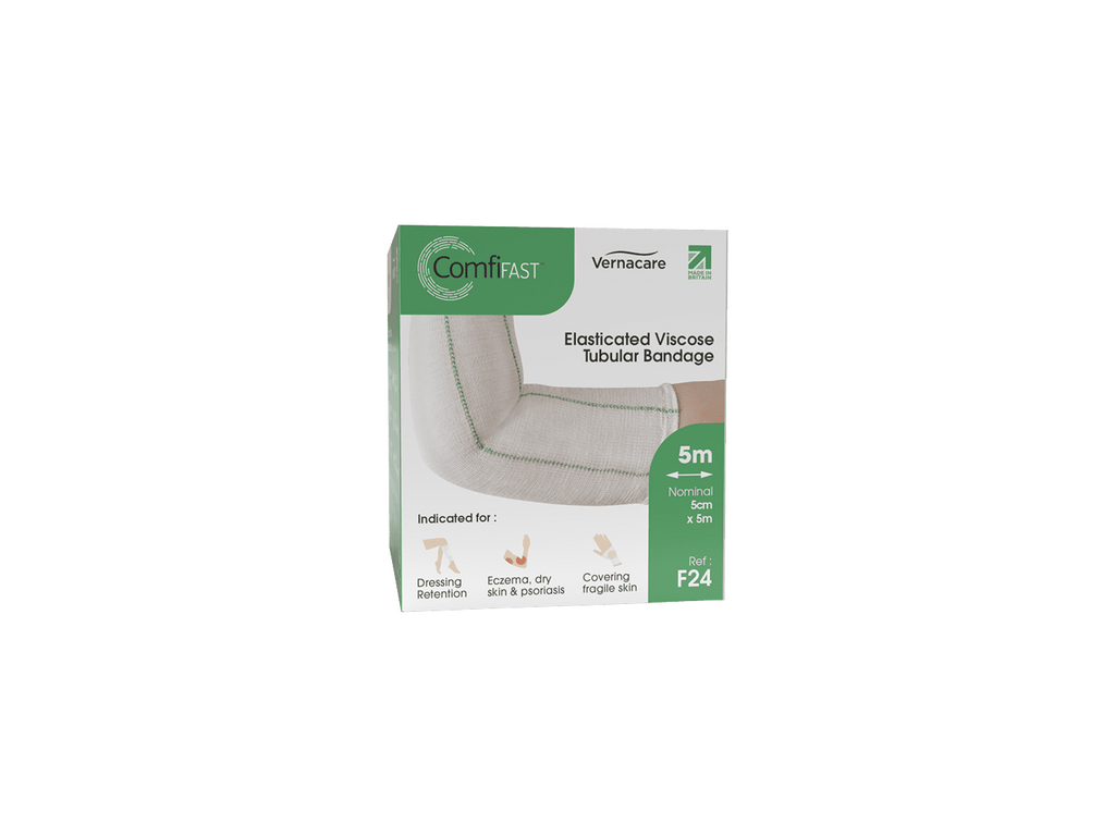 Venda tubular elástica unidireccional ComfiFast verde 5 cm x 5 m