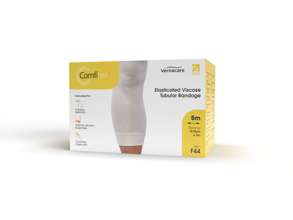 Vendaje tubular elástico unidireccional ComfiFast amarillo 10,75 cm x 5 m