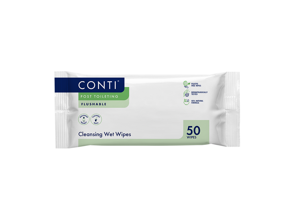 Conti Post Toileting Toallitas Húmedas Grandes Sin Fragancia 50 Toallitas