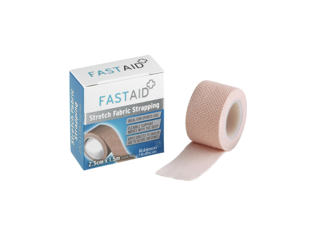 Fleje elástico de tela Fast Aid de 2,5 cm x 1,5 m