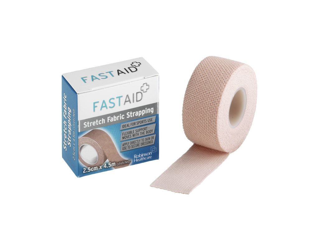 Fleje elástico de tela Fast Aid de 2,5 cm x 4,5 m