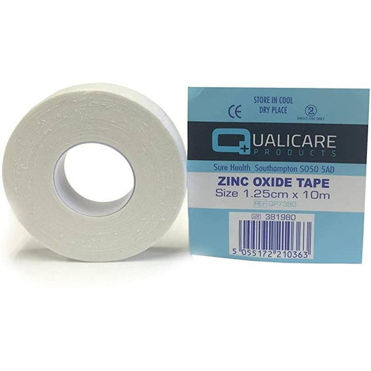 Cinta de óxido de zinc de 1,25 cm x 10 m