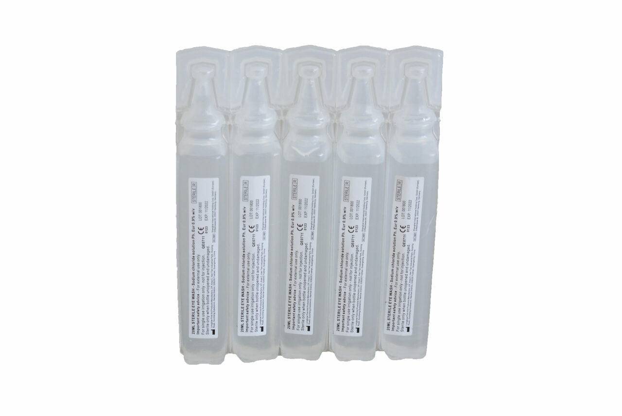 Cápsulas estériles para lavado de ojos de 20 ml (individual)