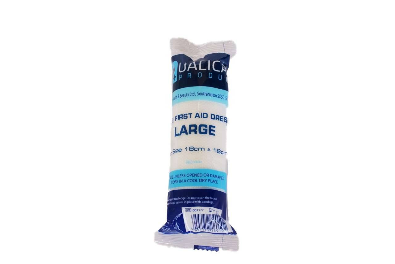 Qualicare - Large Dressing 18 x 18cm Flow Wrapped - QD6061 UKMEDI.CO.UK UK Medical Supplies