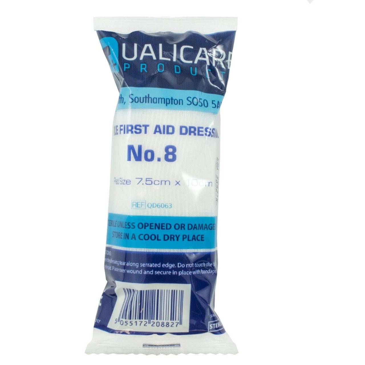 Qualicare - Sterile Extra Large Wound Dressing 7.5 x 10cm - QD6063 UKMEDI.CO.UK UK Medical Supplies