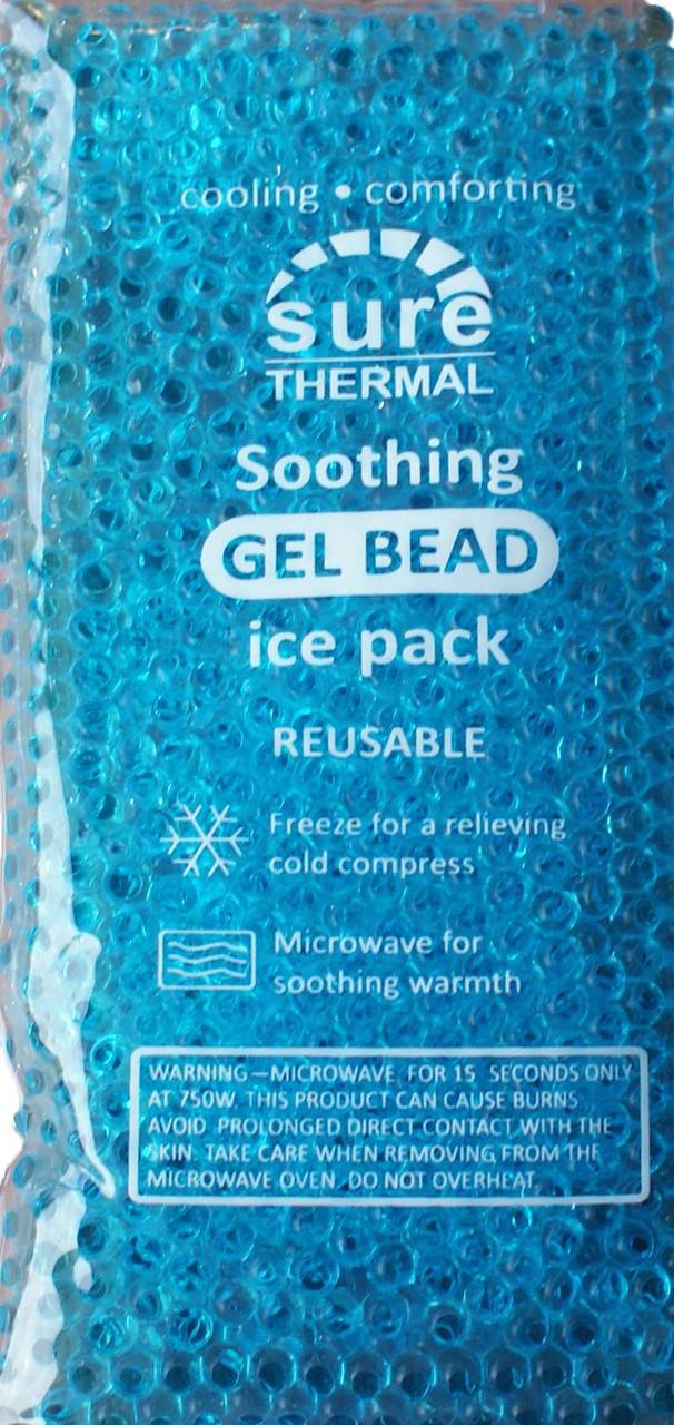 Paquete de hielo con cuentas de gel