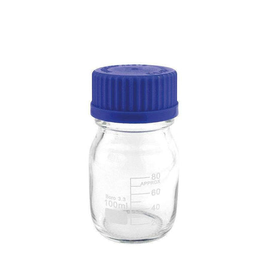 Teqler - 100ml Borosilicate Glass Reagent Bottle - T135848 UKMEDI.CO.UK UK Medical Supplies