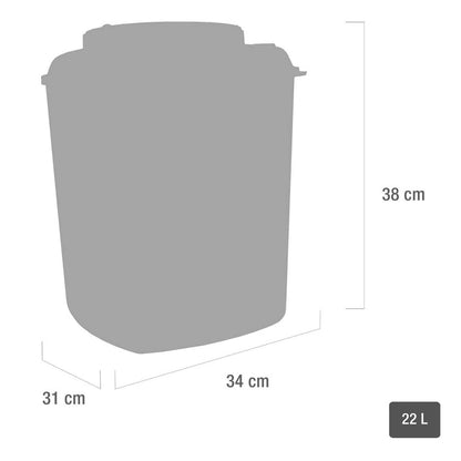 Contenedor de Puntas Teqler Amarillo de 22 Litros