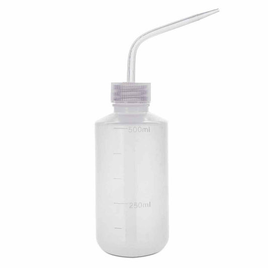 Botella de lavado de 500 ml con tapa de boquilla de LDPE