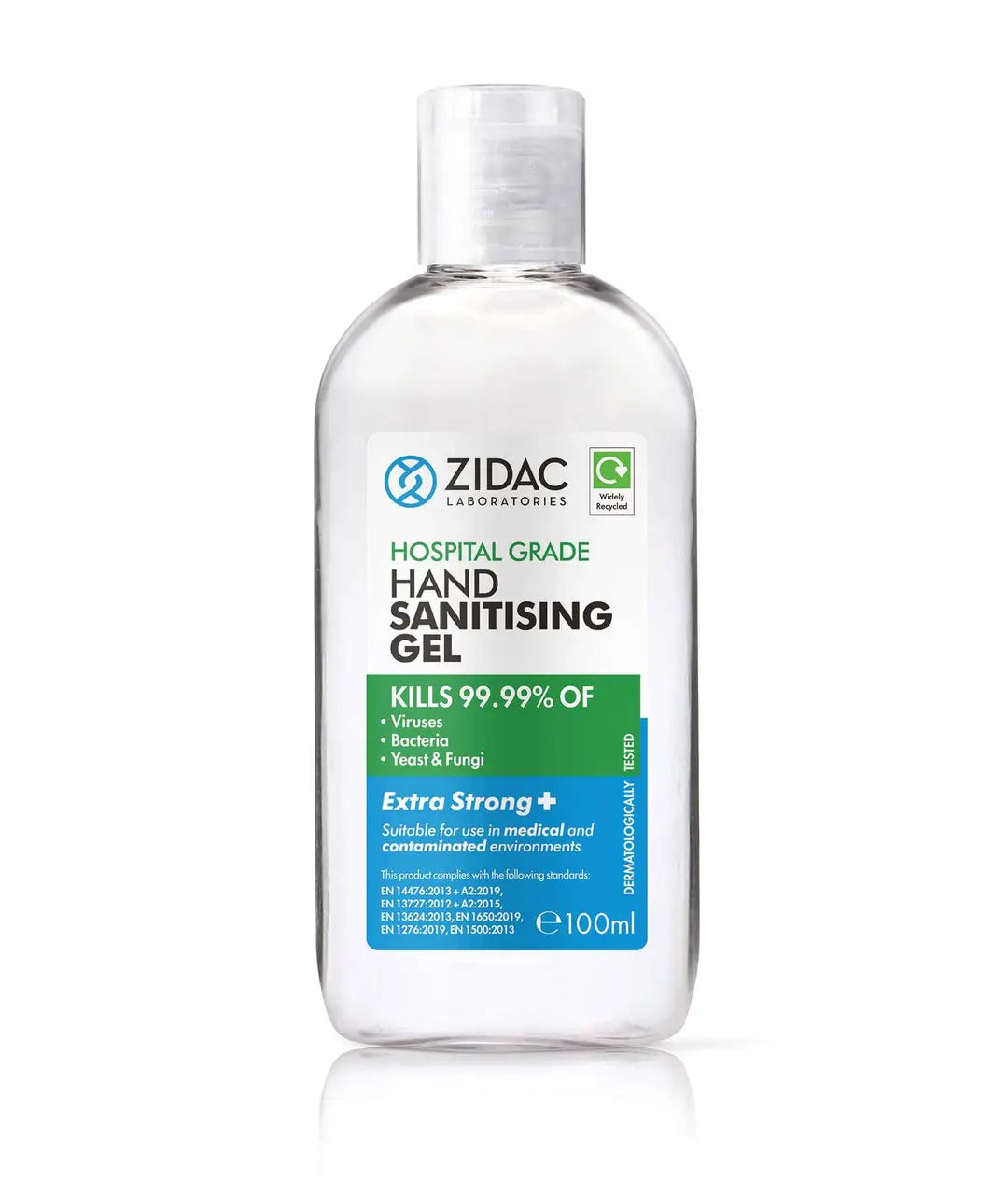 100ml Zidac Hospital Grade Hand Sanitising Gel - UKMEDI