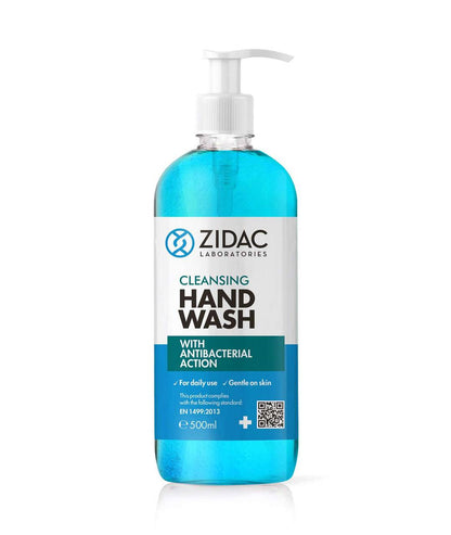 Jabón de manos antibacteriano limpiador Zidac 500 ml