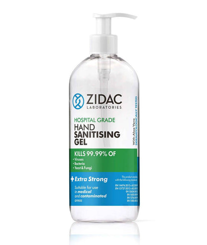 Gel desinfectante de manos de grado hospitalario Zidac de 500 ml